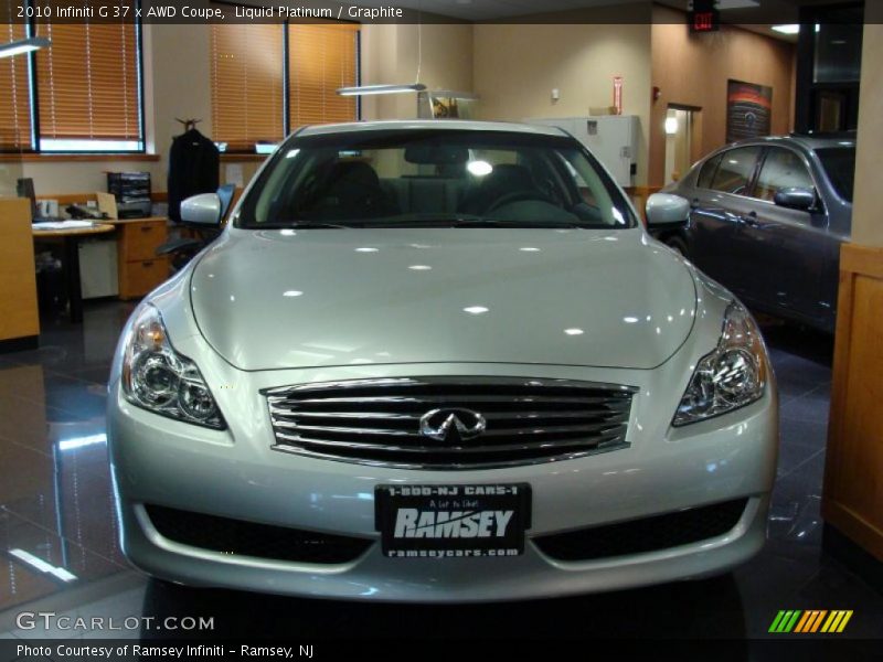 Liquid Platinum / Graphite 2010 Infiniti G 37 x AWD Coupe