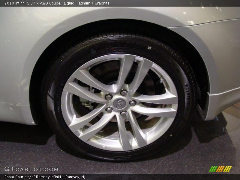 Liquid Platinum / Graphite 2010 Infiniti G 37 x AWD Coupe