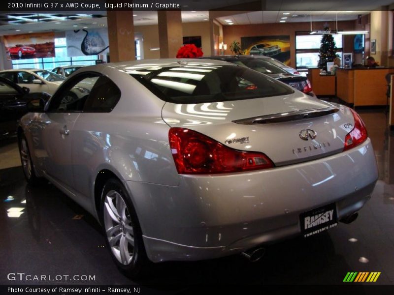 Liquid Platinum / Graphite 2010 Infiniti G 37 x AWD Coupe