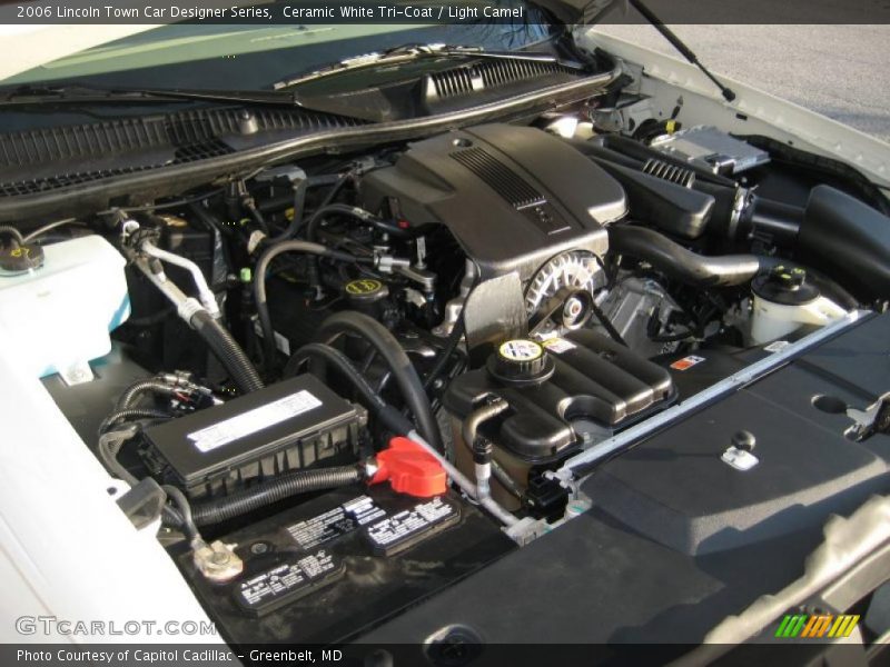 Ceramic White Tri-Coat / Light Camel 2006 Lincoln Town Car Designer Series