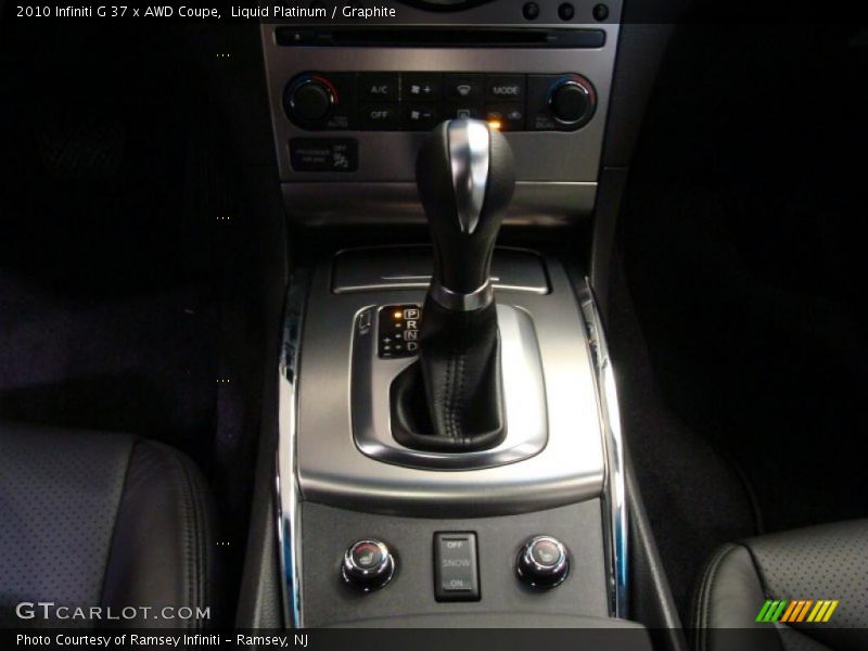  2010 G 37 x AWD Coupe 7 Speed ASC Automatic Shifter