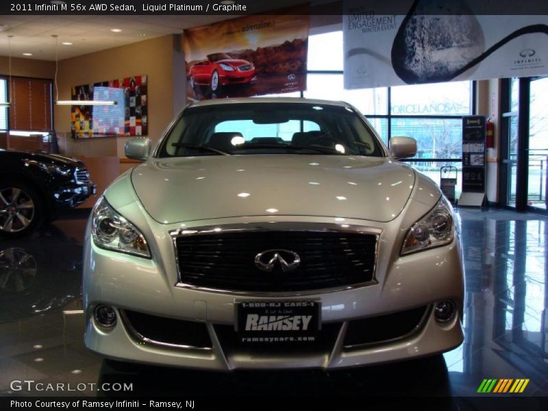 Liquid Platinum / Graphite 2011 Infiniti M 56x AWD Sedan