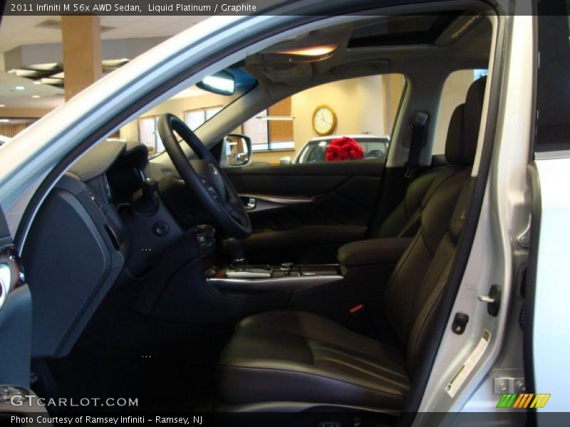 Liquid Platinum / Graphite 2011 Infiniti M 56x AWD Sedan