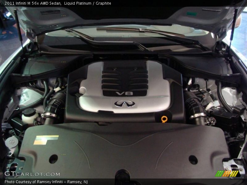 Liquid Platinum / Graphite 2011 Infiniti M 56x AWD Sedan