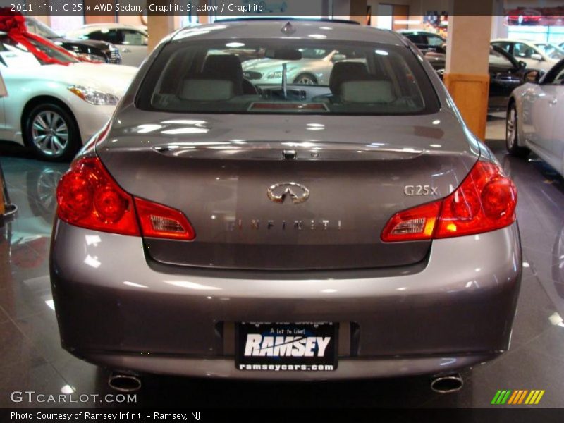Graphite Shadow / Graphite 2011 Infiniti G 25 x AWD Sedan