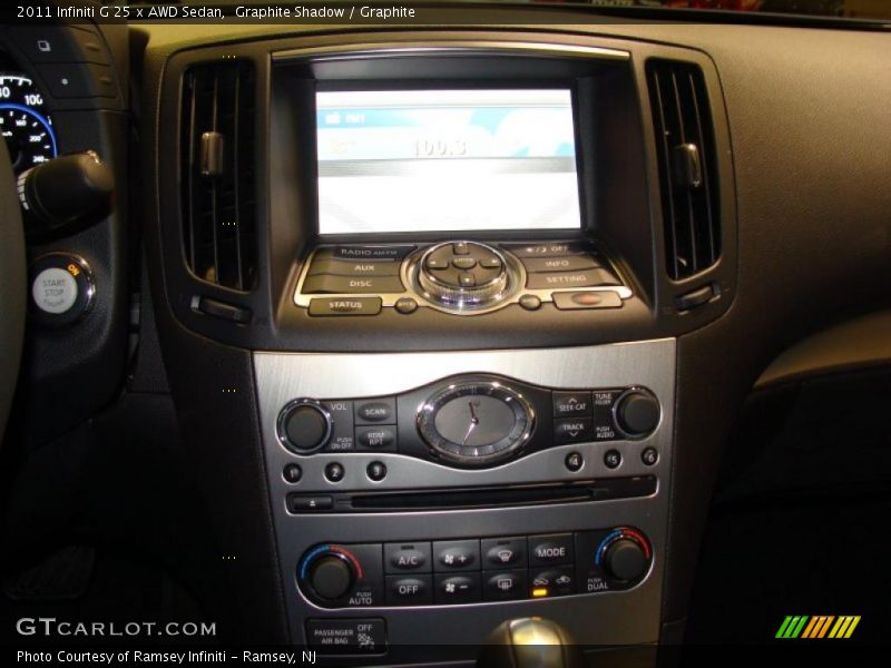 Navigation of 2011 G 25 x AWD Sedan