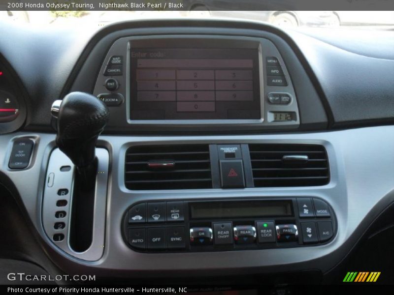 Controls of 2008 Odyssey Touring
