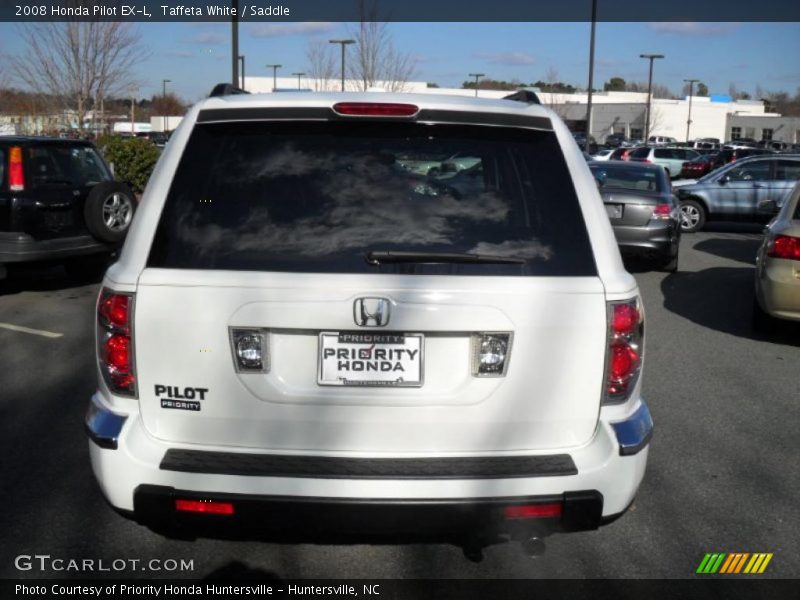 Taffeta White / Saddle 2008 Honda Pilot EX-L