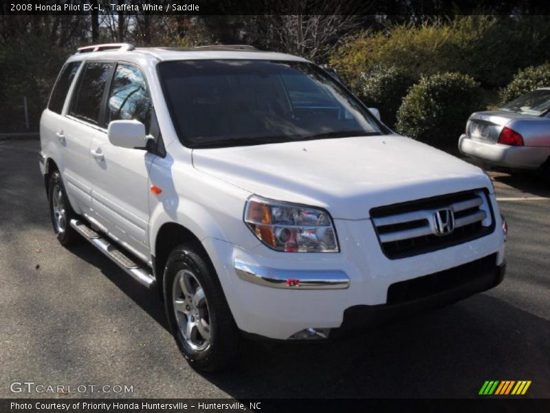 Taffeta White / Saddle 2008 Honda Pilot EX-L