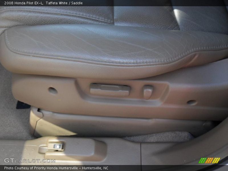 Taffeta White / Saddle 2008 Honda Pilot EX-L