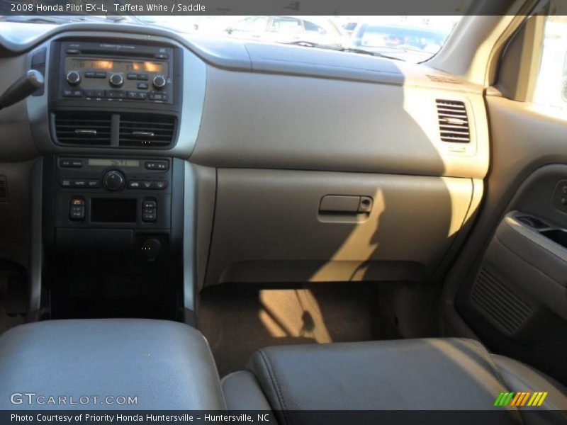 Taffeta White / Saddle 2008 Honda Pilot EX-L