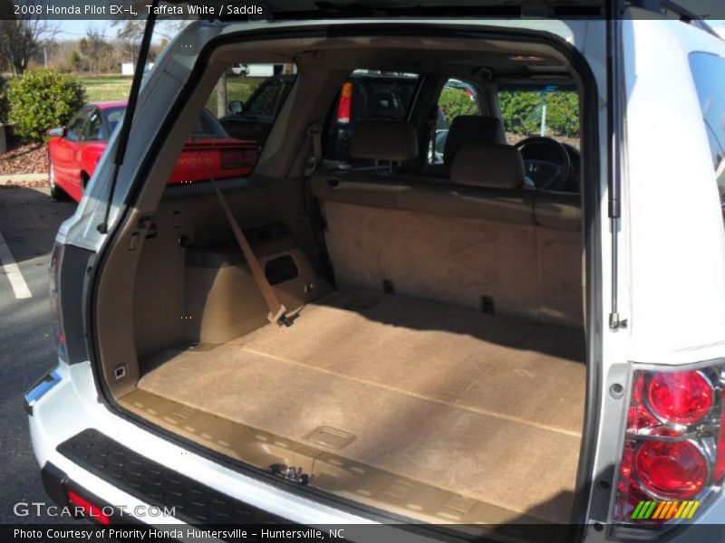 Taffeta White / Saddle 2008 Honda Pilot EX-L