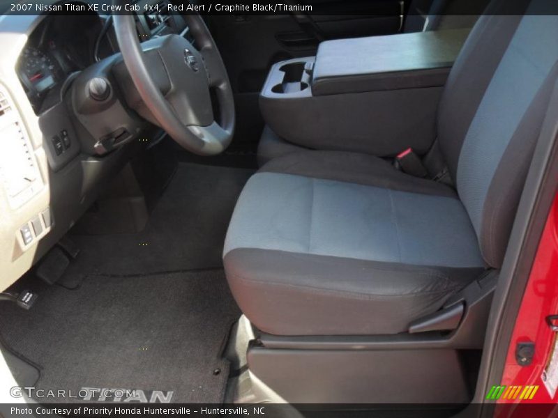 Red Alert / Graphite Black/Titanium 2007 Nissan Titan XE Crew Cab 4x4