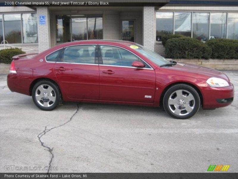 Red Jewel Tintcoat / Ebony Black 2008 Chevrolet Impala SS