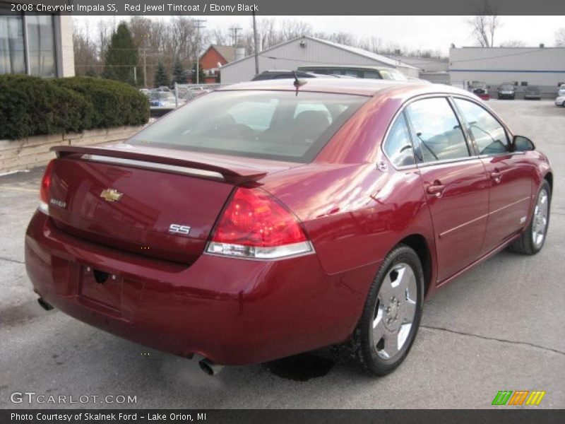 Red Jewel Tintcoat / Ebony Black 2008 Chevrolet Impala SS