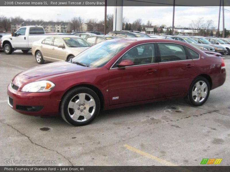 Red Jewel Tintcoat / Ebony Black 2008 Chevrolet Impala SS