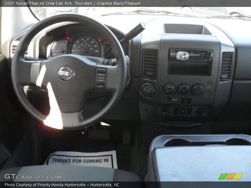 Red Alert / Graphite Black/Titanium 2007 Nissan Titan XE Crew Cab 4x4