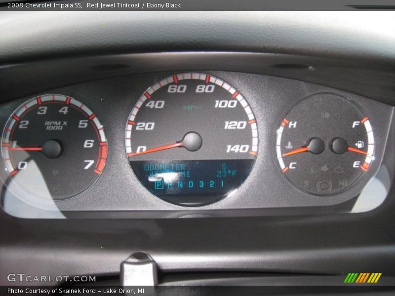 Red Jewel Tintcoat / Ebony Black 2008 Chevrolet Impala SS