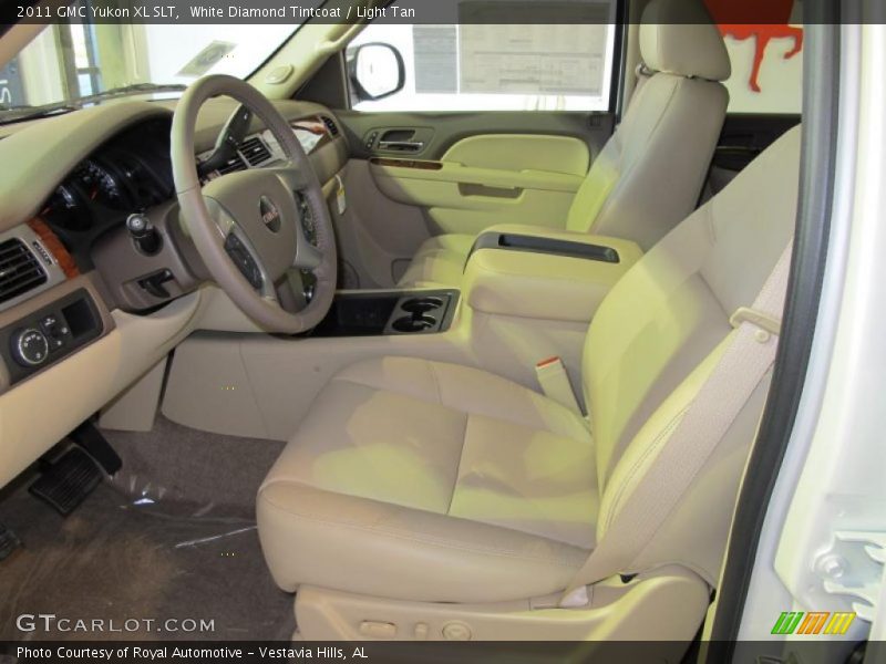 White Diamond Tintcoat / Light Tan 2011 GMC Yukon XL SLT