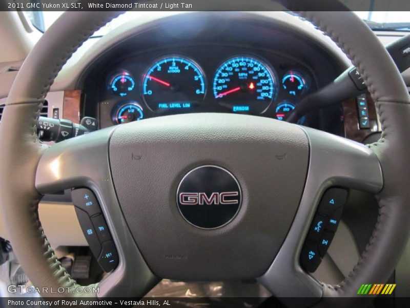 White Diamond Tintcoat / Light Tan 2011 GMC Yukon XL SLT