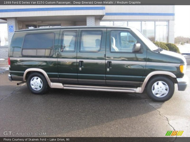 Deep Emerald Green Metallic / Medium Graphite 1999 Ford E Series Van E150 Custom Passenger