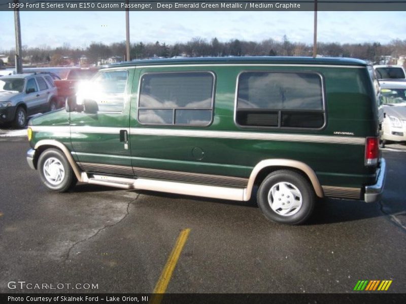 Deep Emerald Green Metallic / Medium Graphite 1999 Ford E Series Van E150 Custom Passenger