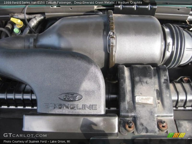 Deep Emerald Green Metallic / Medium Graphite 1999 Ford E Series Van E150 Custom Passenger