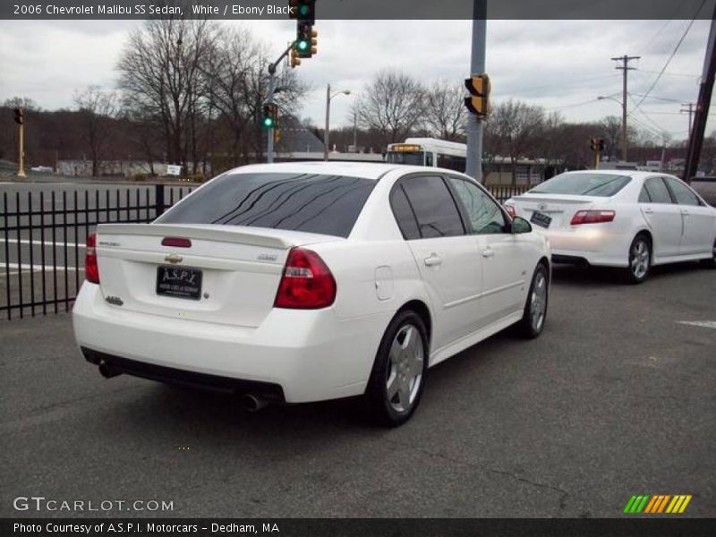White / Ebony Black 2006 Chevrolet Malibu SS Sedan