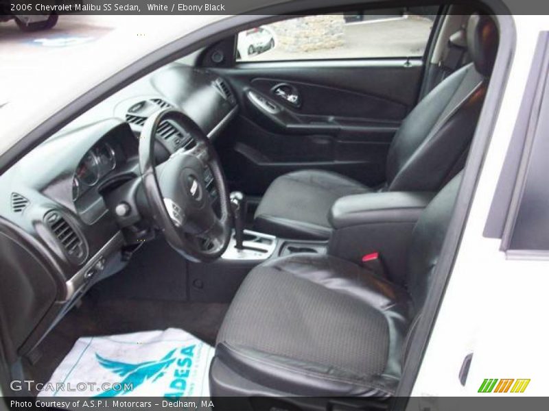 White / Ebony Black 2006 Chevrolet Malibu SS Sedan