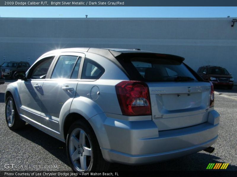 Bright Silver Metallic / Dark Slate Gray/Red 2009 Dodge Caliber R/T