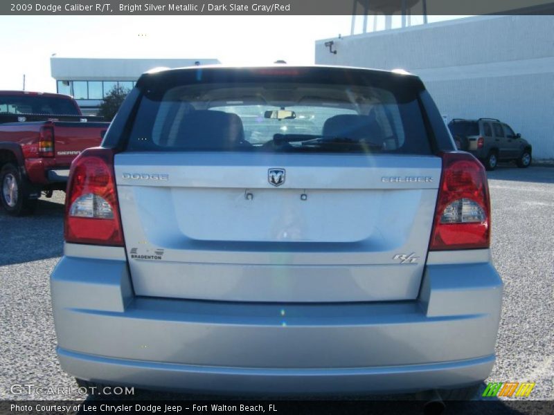 Bright Silver Metallic / Dark Slate Gray/Red 2009 Dodge Caliber R/T
