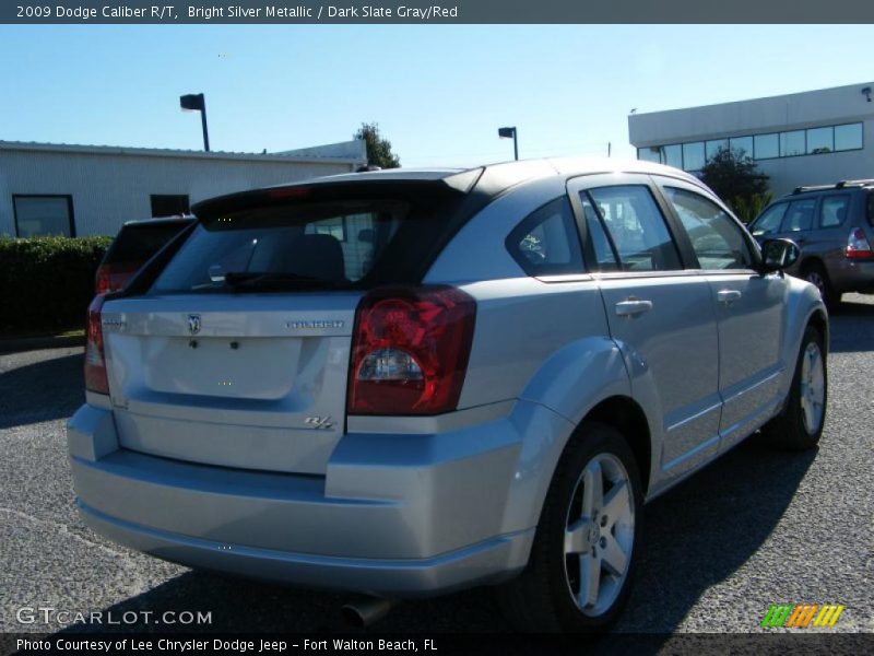 Bright Silver Metallic / Dark Slate Gray/Red 2009 Dodge Caliber R/T