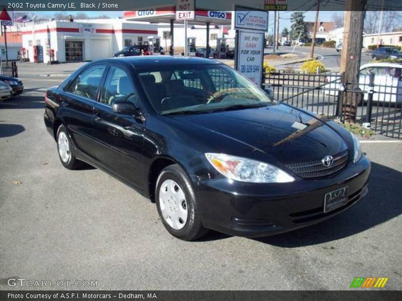 Black / Stone 2002 Toyota Camry LE