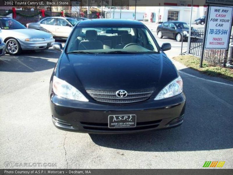 Black / Stone 2002 Toyota Camry LE