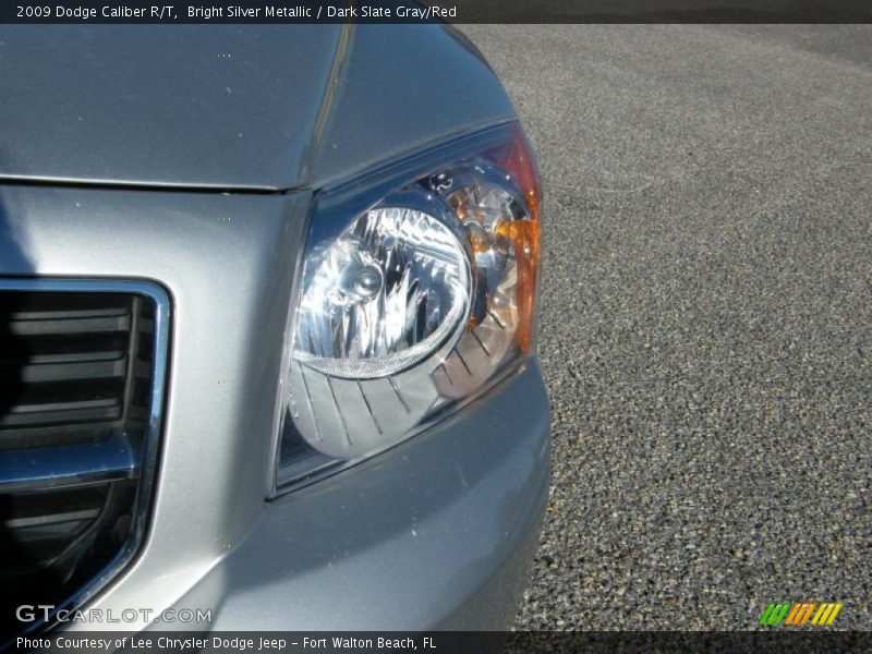 Bright Silver Metallic / Dark Slate Gray/Red 2009 Dodge Caliber R/T