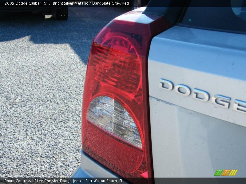 Bright Silver Metallic / Dark Slate Gray/Red 2009 Dodge Caliber R/T