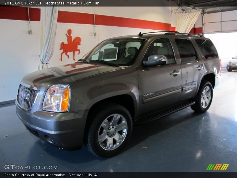 Mocha Steel Metallic / Light Tan 2011 GMC Yukon SLT