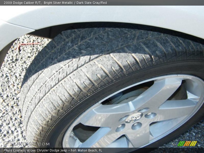 Bright Silver Metallic / Dark Slate Gray/Red 2009 Dodge Caliber R/T