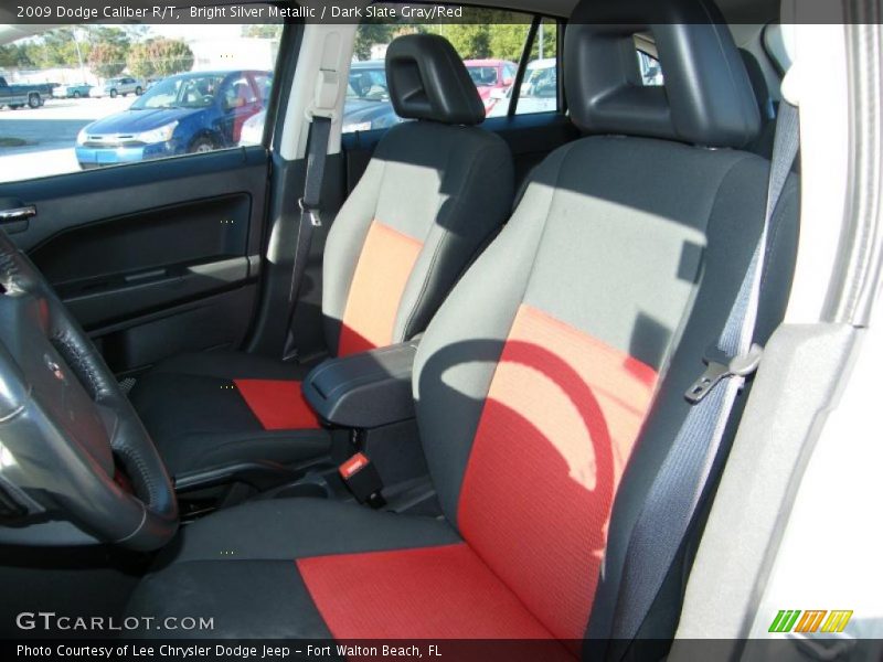  2009 Caliber R/T Dark Slate Gray/Red Interior