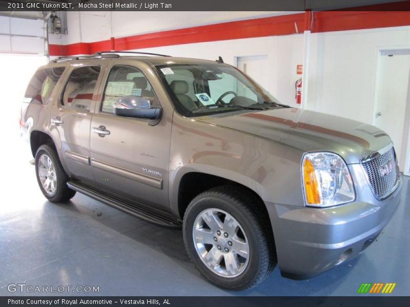 Mocha Steel Metallic / Light Tan 2011 GMC Yukon SLT