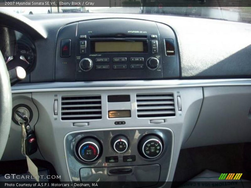Ebony Black / Gray 2007 Hyundai Sonata SE V6