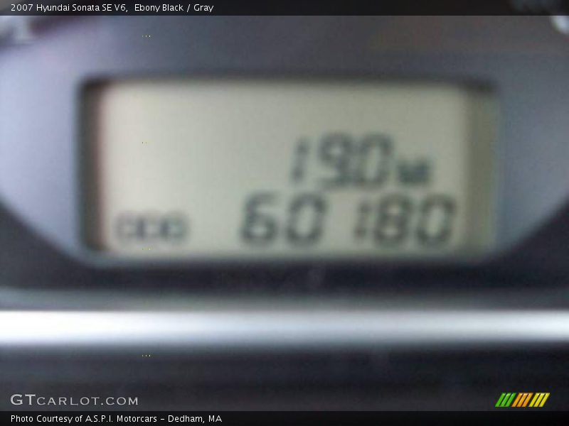 Ebony Black / Gray 2007 Hyundai Sonata SE V6