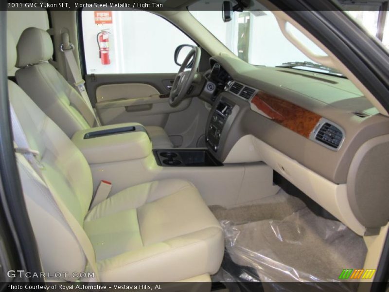 Mocha Steel Metallic / Light Tan 2011 GMC Yukon SLT