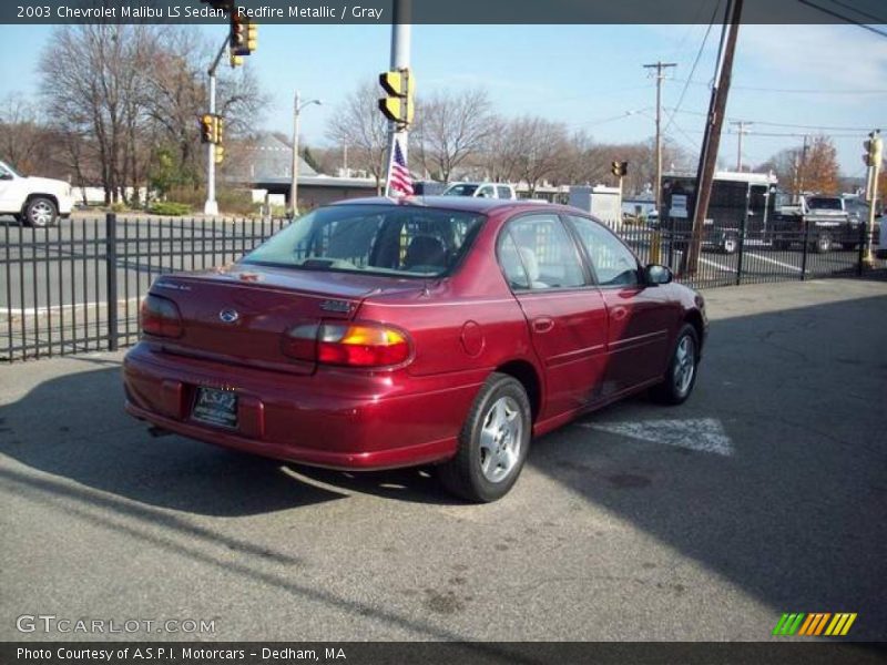 Redfire Metallic / Gray 2003 Chevrolet Malibu LS Sedan