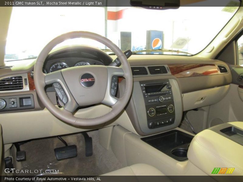 Mocha Steel Metallic / Light Tan 2011 GMC Yukon SLT