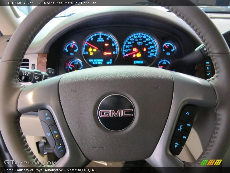 Mocha Steel Metallic / Light Tan 2011 GMC Yukon SLT