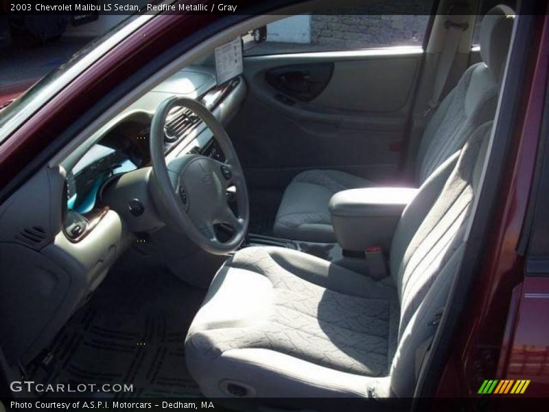 Redfire Metallic / Gray 2003 Chevrolet Malibu LS Sedan