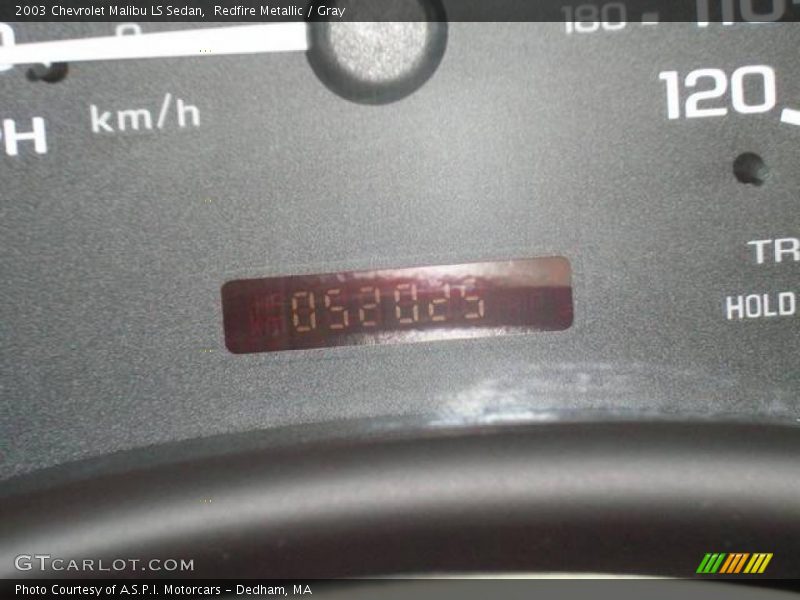 Redfire Metallic / Gray 2003 Chevrolet Malibu LS Sedan