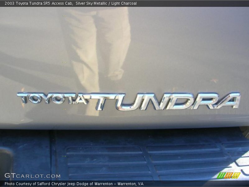 Silver Sky Metallic / Light Charcoal 2003 Toyota Tundra SR5 Access Cab