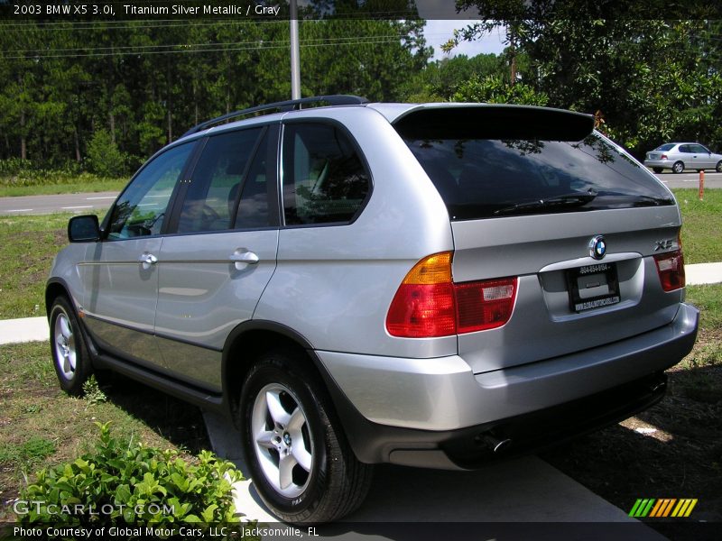 Titanium Silver Metallic / Gray 2003 BMW X5 3.0i